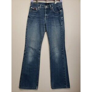 Tommy Hilfiger Tommy Jeans Flag Bootcut Womens Size 5 Y2K